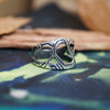 Mens silver ring "METEOR"