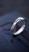 Unique Mens Wedding Bands LUKE. Gold Mens Moonstone Ring