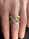14k Gold ring "METEOR"