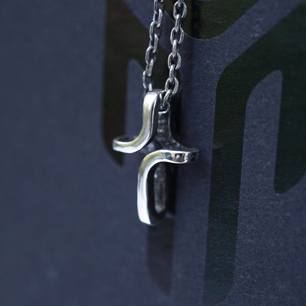Mens cross necklace silver, Cross necklace women, Cross pendant "CROSS" READY to ship
