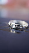 Unique Mens Wedding Bands LUKE. Gold Mens Moonstone Ring