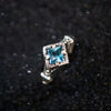 Blue Topaz ring "VIRGIN BLUE"