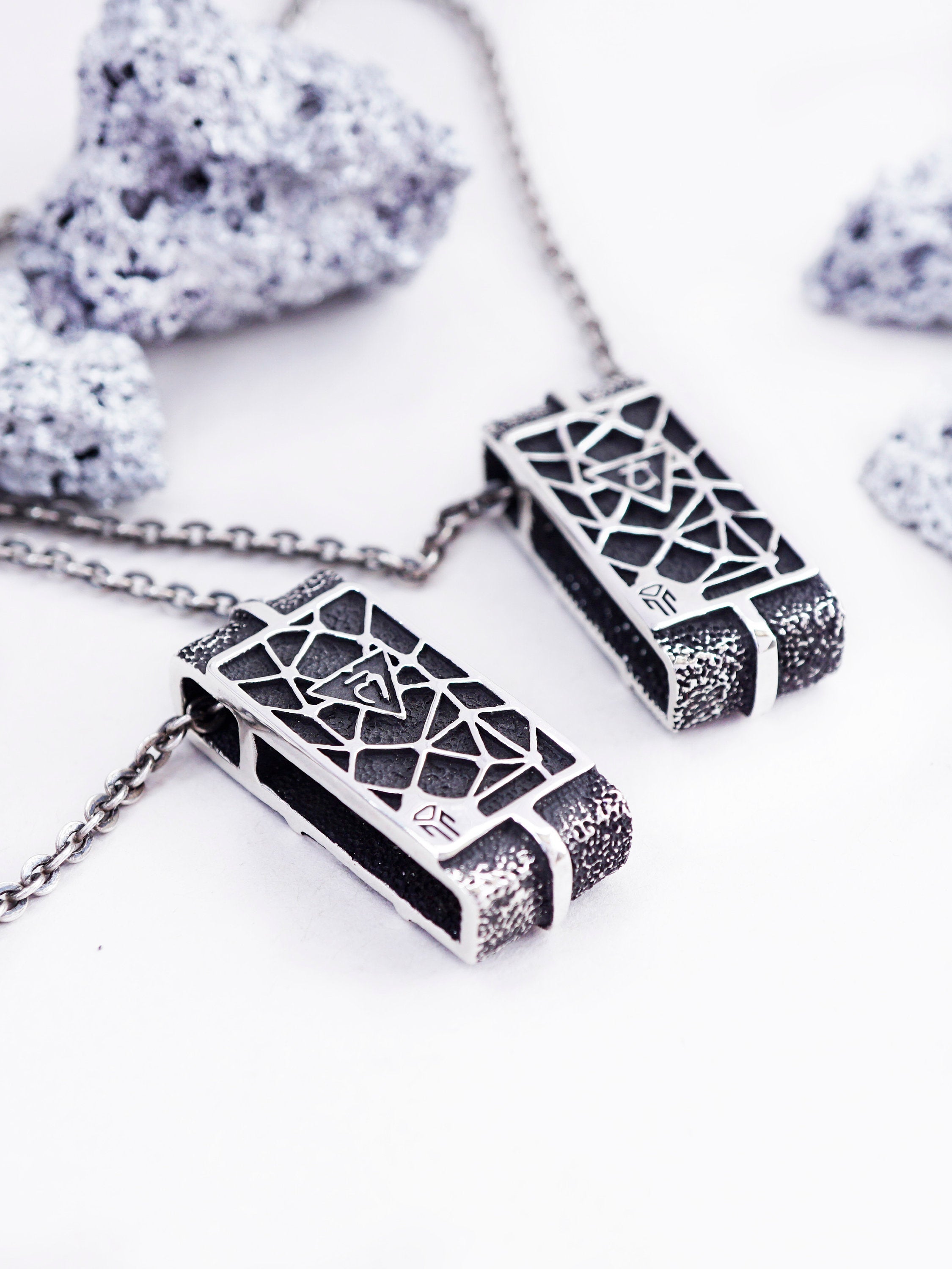 Unique engagement gifts, Engagement necklace, Silver Pendants, Opal pendant, Valentines day gift, Paired pendants
