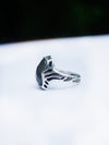 Blue Labradorite Sterling silver Labradorite ring Statement women's ring Gemstone ring HITAM by moonique
