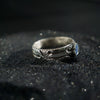 Mens Opal ring from the sterling silver by Moonique cyberpunk ring gemstone jewelry handmade jewelry unique jewelry