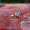 Australian opal ring "COSMOSHIP"