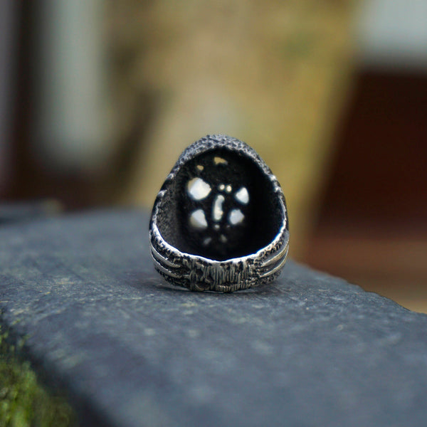 Moonstone Eye of Horus ring "ORA"