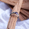 Amethyst Ring, Mens Silver Ring, Mens amethyst ring, Statement Ring, Gemstone Ring, Unique Mens Ring, Mens pinky ring ARGO Cyberpunk