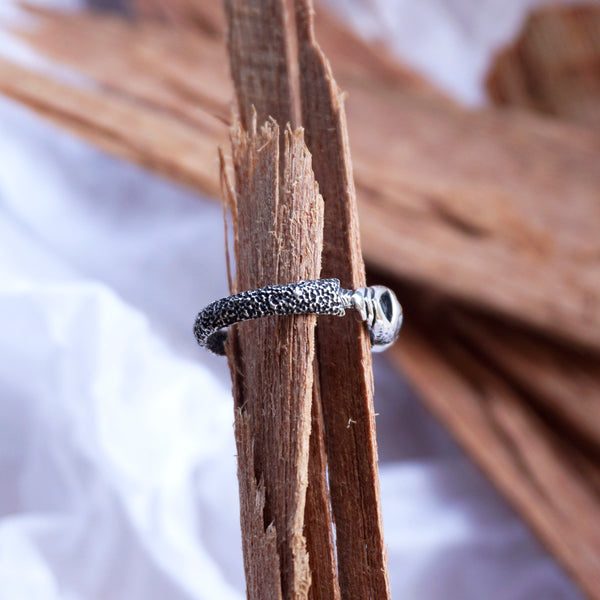 Mens Moonstone ring, Unique Mens ring, Pinky silver ring, Signet stone ring, June Birthstone ring, Mens silver ring "ARGO"