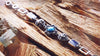 Womens Bracelet with Turquoise and LapisLazuli gemstones - TWINS