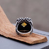 Citrine ring, Shipibo jewelry, Signet ring, Signet ring women, Citrine statement ring, Citrine silver ring, Signet ring men SHIPIBO