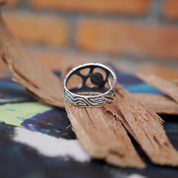 Mens Opal ring "METEOR"