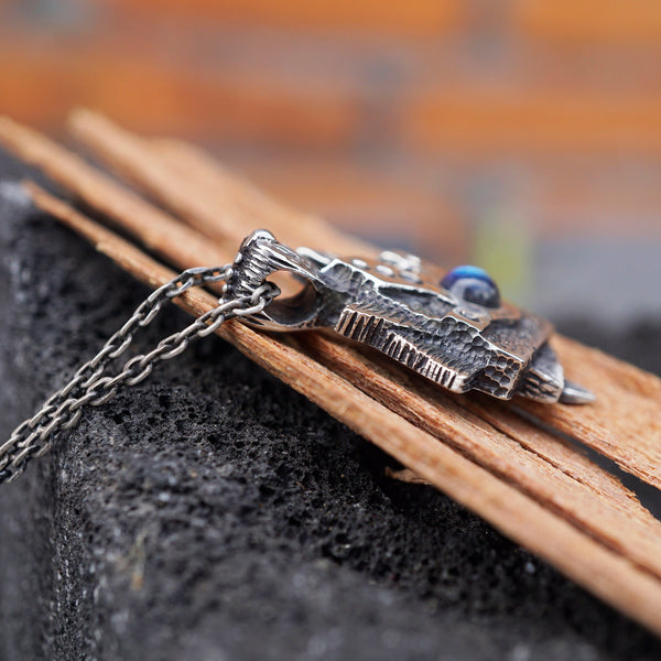Turtle necklace, Labradorite Pendant, Tortoise pendant, Mens silver pendant, Labradorite Necklace, Turtle pendant, Turtle jewelry