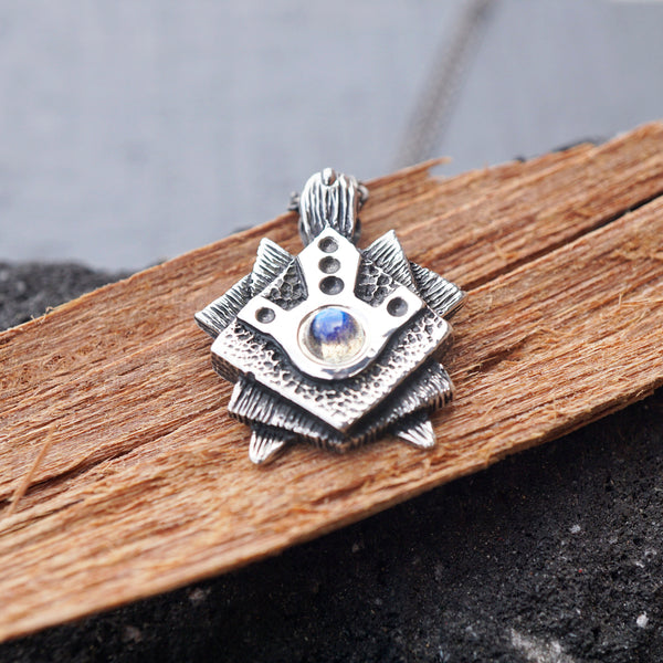 Turtle necklace, Labradorite Pendant, Tortoise pendant, Mens silver pendant, Labradorite Necklace, Turtle pendant, Turtle jewelry