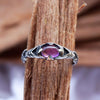 Amethyst Ring, Mens Silver Ring, Mens amethyst ring, Statement Ring, Gemstone Ring, Unique Mens Ring, Mens pinky ring ARGO Cyberpunk