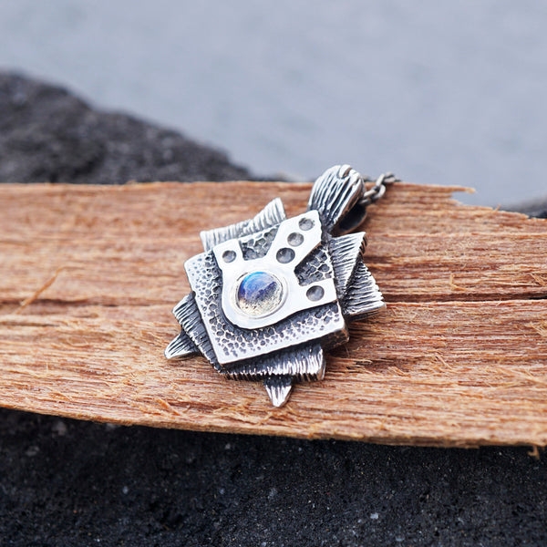 Turtle necklace, Labradorite Pendant, Tortoise pendant, Mens silver pendant, Labradorite Necklace, Turtle pendant, Turtle jewelry