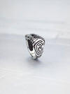 Silver green Tourmaline statement ring, October birthstone - AMAZONIA