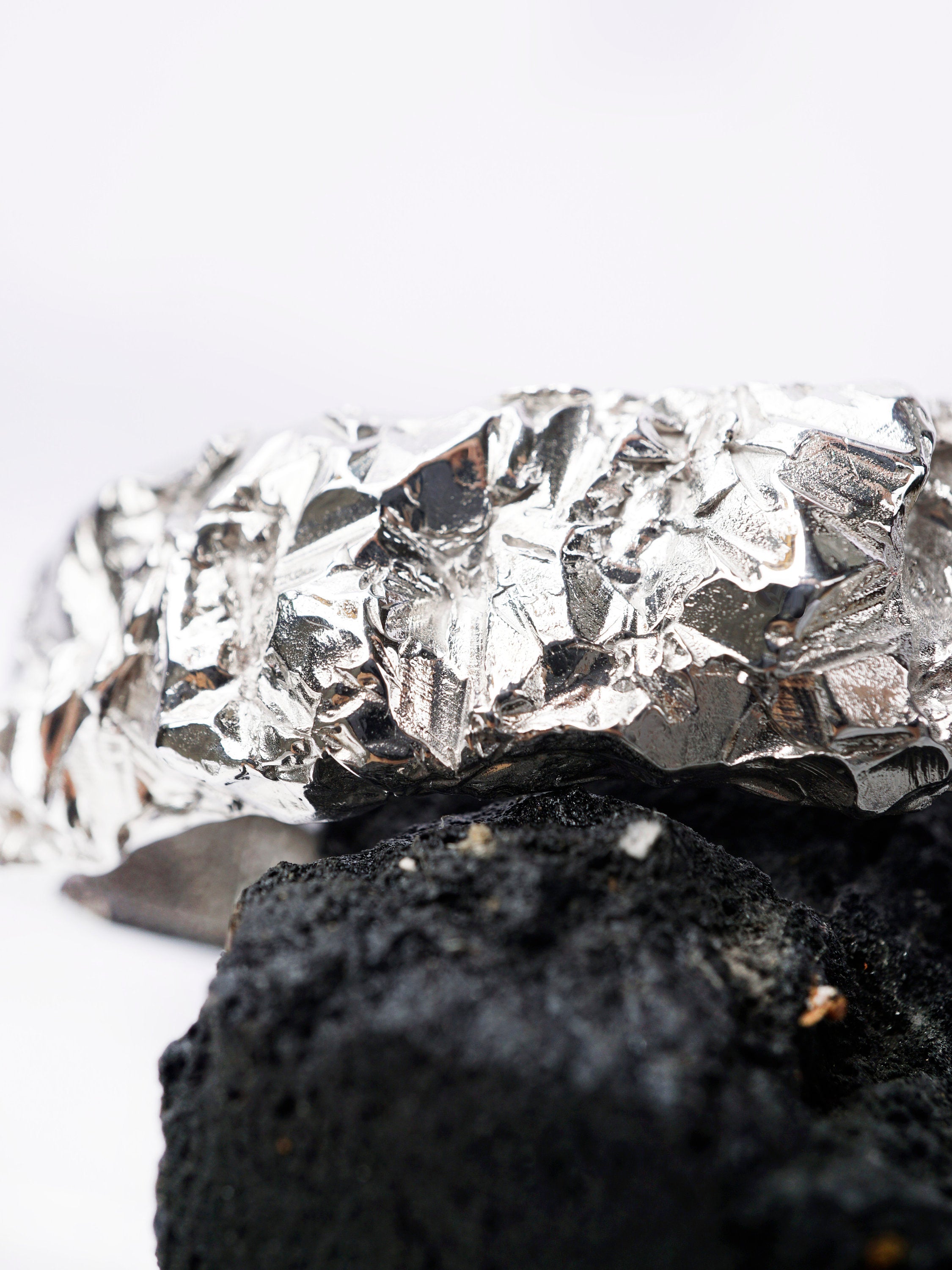 Silver Cuff Bracelet from the solid sterling silver - GRAND