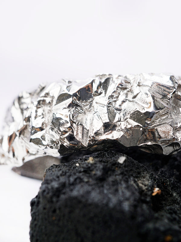 Silver Cuff Bracelet from the solid sterling silver - GRAND