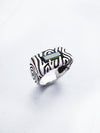Silver green Tourmaline statement ring, October birthstone - AMAZONIA