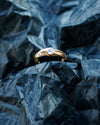 Mens gold wedding band, Mens engagement ring, engagements bands, 18k rose gold ring, Wedding ring, Mens Moonstone ring, Cyberpunk ring