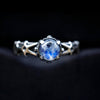 Gothic engagement ring, Gothic Moonstone ring, Moonstone engagement ring, Moonstone engagement ring,  Alternative engagement ring "ELIZ"