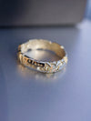 Mens gold ring Cyberpunk ring Opal mens ring 14k Gold ring "UNIT"