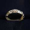 Mens gold ring Cyberpunk ring Opal mens ring 14k Gold ring "UNIT"