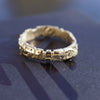 Mens gold ring Cyberpunk ring Opal mens ring 14k Gold ring "UNIT"