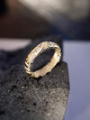 Mens gold ring Cyberpunk ring Opal mens ring 14k Gold ring "UNIT"