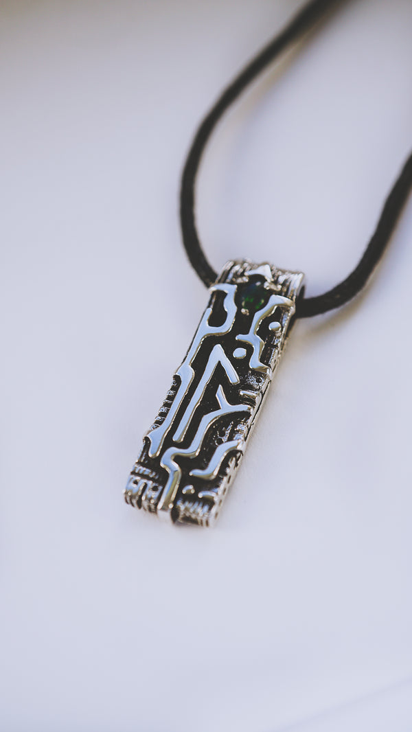 Silver Chain Runes Runes jewelry from the sterling silver and natural gemstone