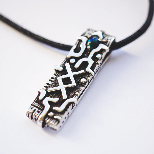 INGWAZ | rune opal pendant