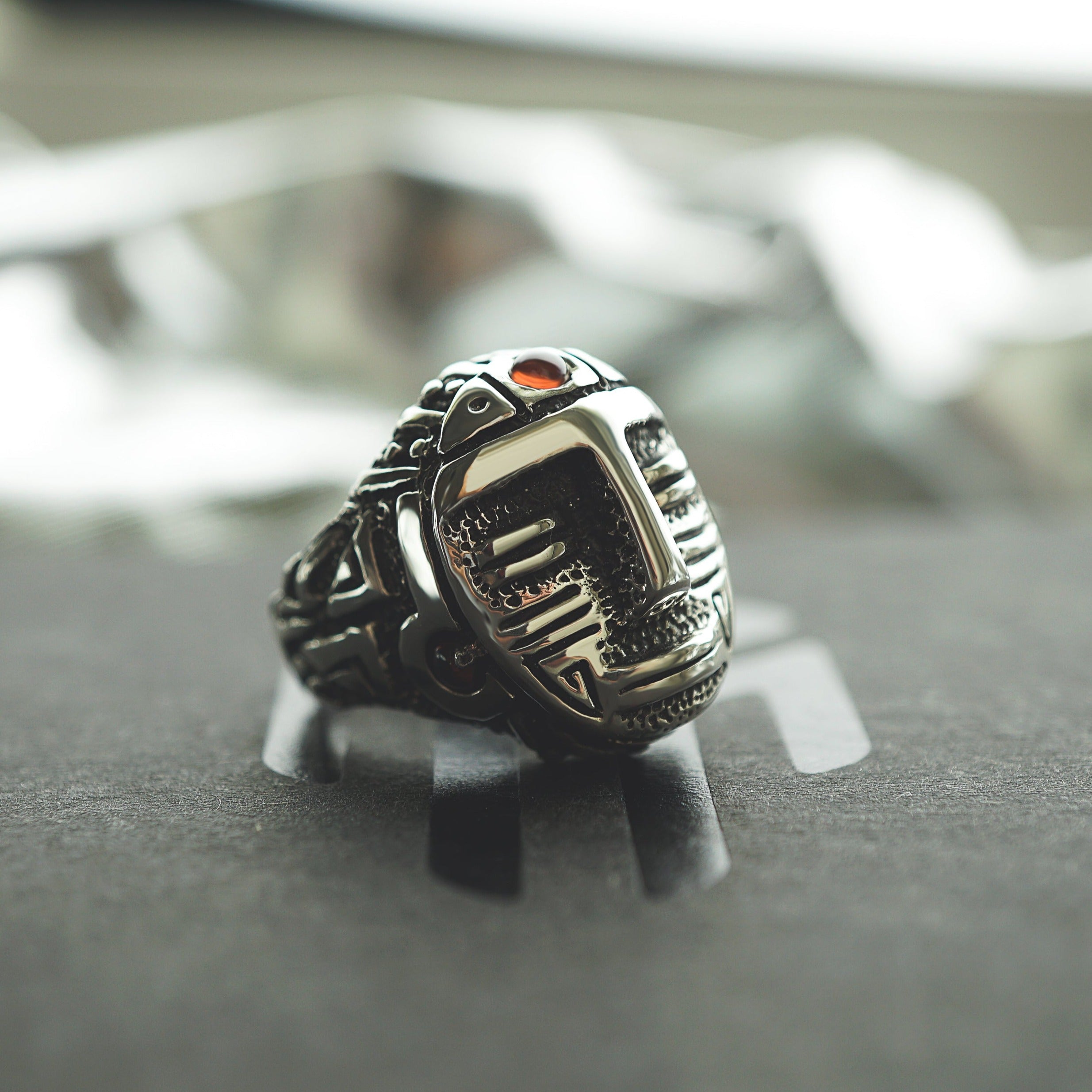 AZTEC | Garnet statement ring