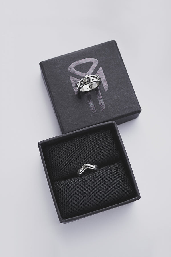 His and hers Celtic wedding bands set from the sterling silver OLAF & ASTRIDE