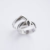 His and hers Celtic wedding bands set from the sterling silver OLAF & ASTRIDE