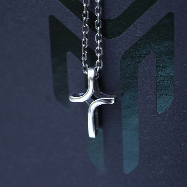 Mens cross necklace silver, Cross necklace women, Cross pendant "CROSS" READY to ship