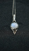 LEAF | moonstone silver pendant