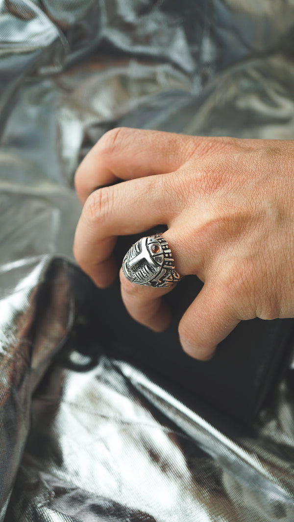 AZTEC | Garnet statement ring