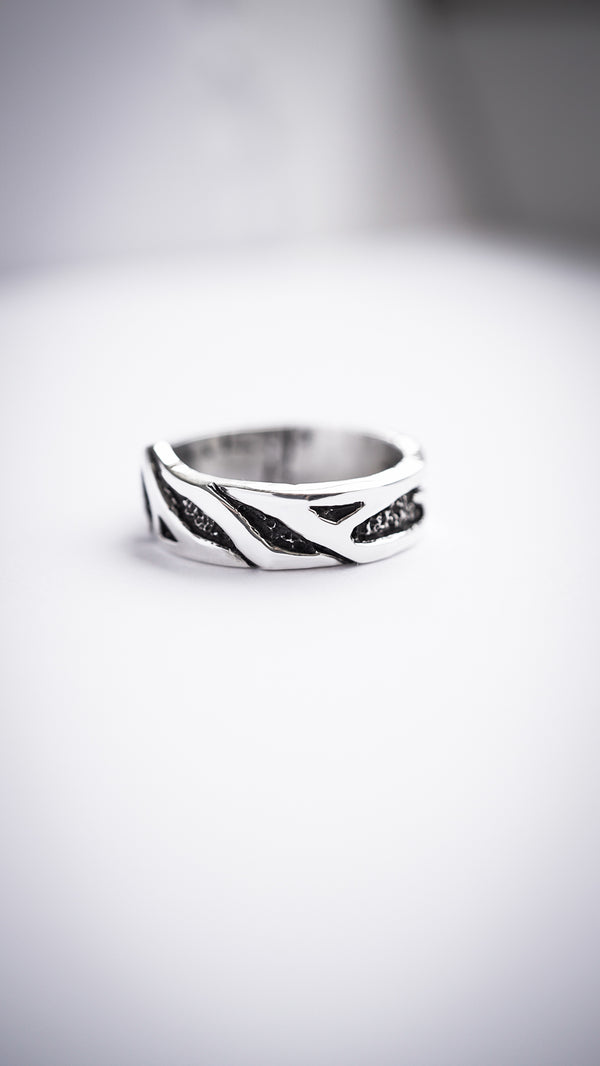 Unique Mens silver wedding bands OLAF | Celtic Wedding Ring BY MOONIQUE