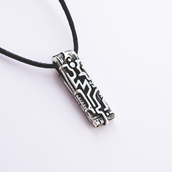 THUNDER mens sterling silver necklace by moonique