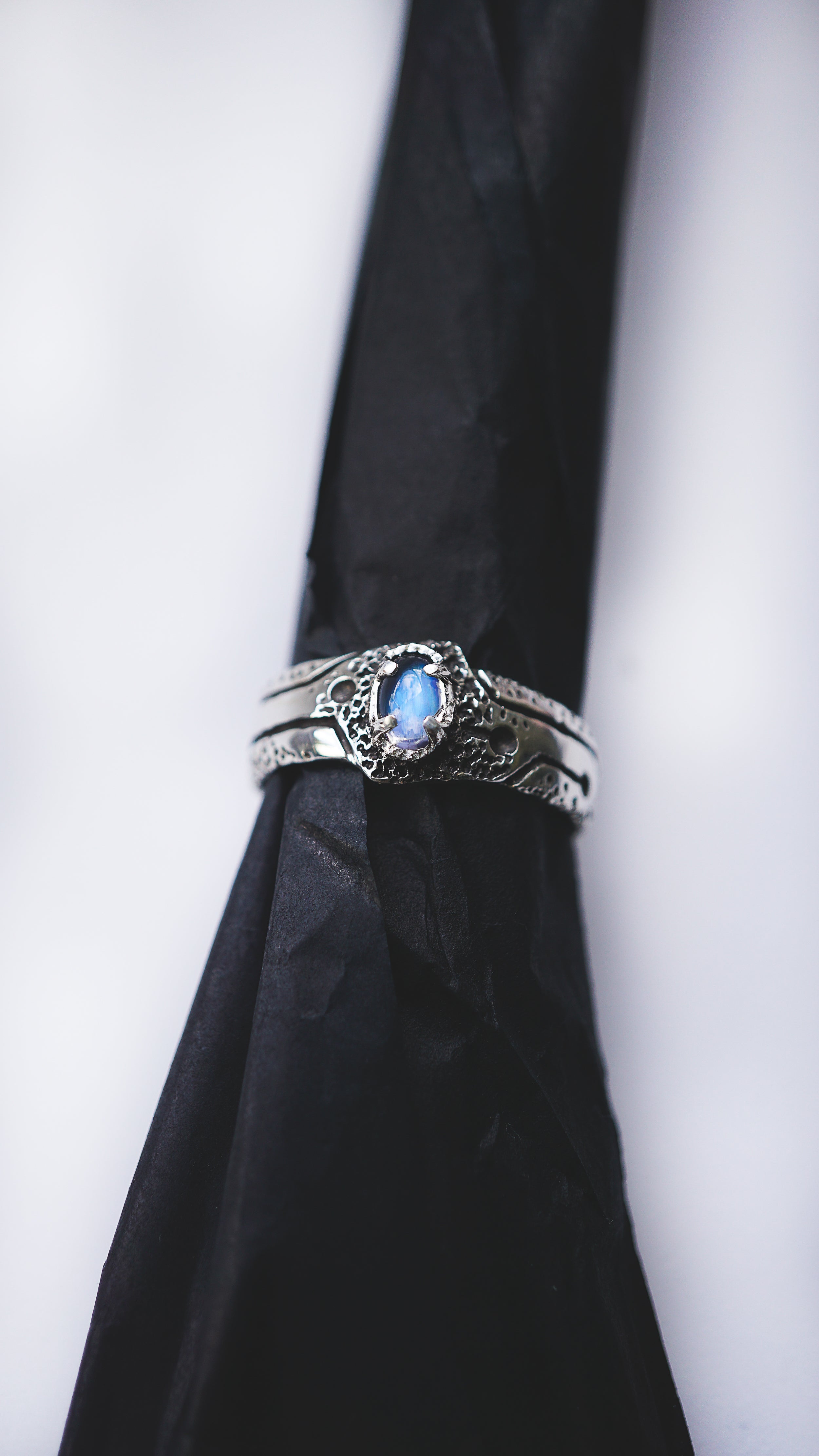 GLOW | mens moonstone ring