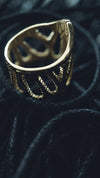 chunky ring, chunky gold ring, moonique, mooniquecreation, gold ring chunky, full finger ring, wide ring by Mooniquecreation