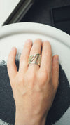 chunky ring, chunky gold ring, moonique, mooniquecreation, gold ring chunky, full finger ring, wide ring by Mooniquecreation