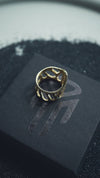 chunky ring, chunky gold ring, moonique, mooniquecreation, gold ring chunky, full finger ring, wide ring by Mooniquecreation