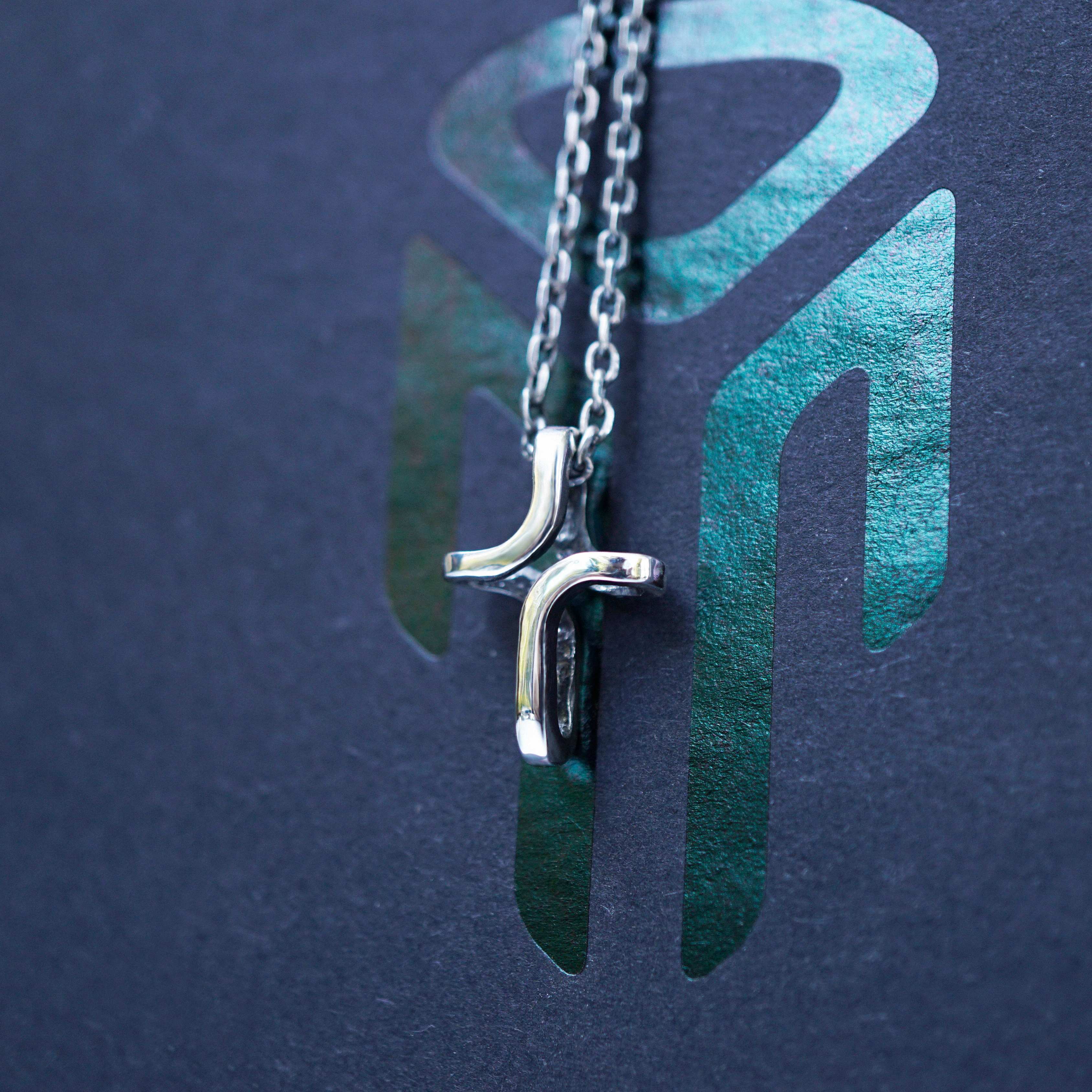 cross mens silver necklace by moonique