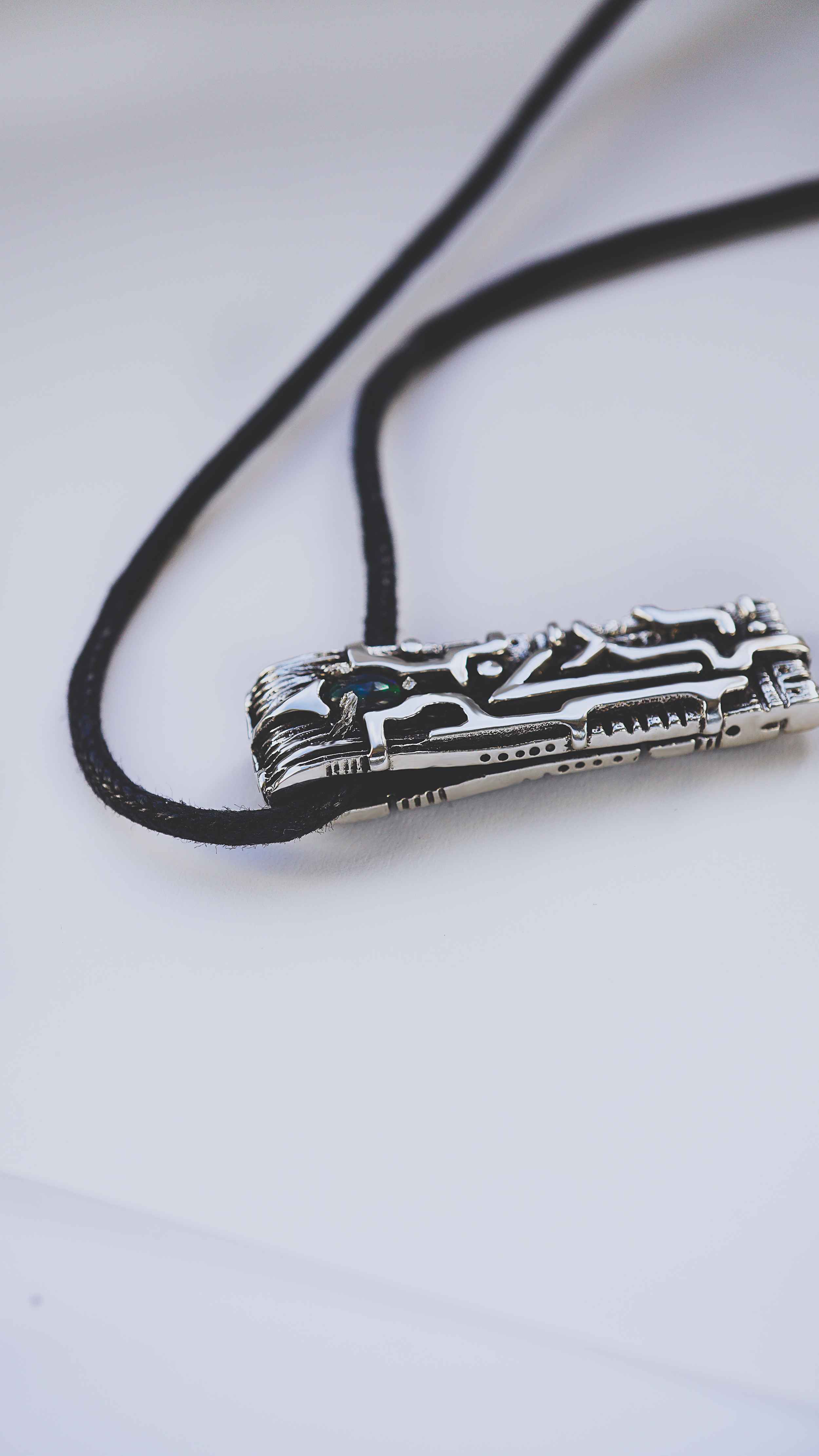 LAGUZ | rune opal pendant