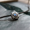 sterling silver choker pendant with natural Australian opal made by hand unique design by moonique
