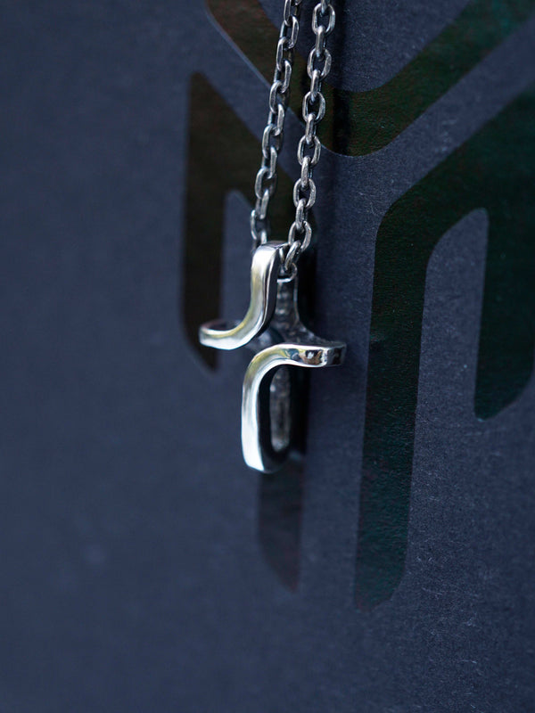 Mens cross necklace silver, Cross necklace women, Cross pendant "CROSS" READY to ship