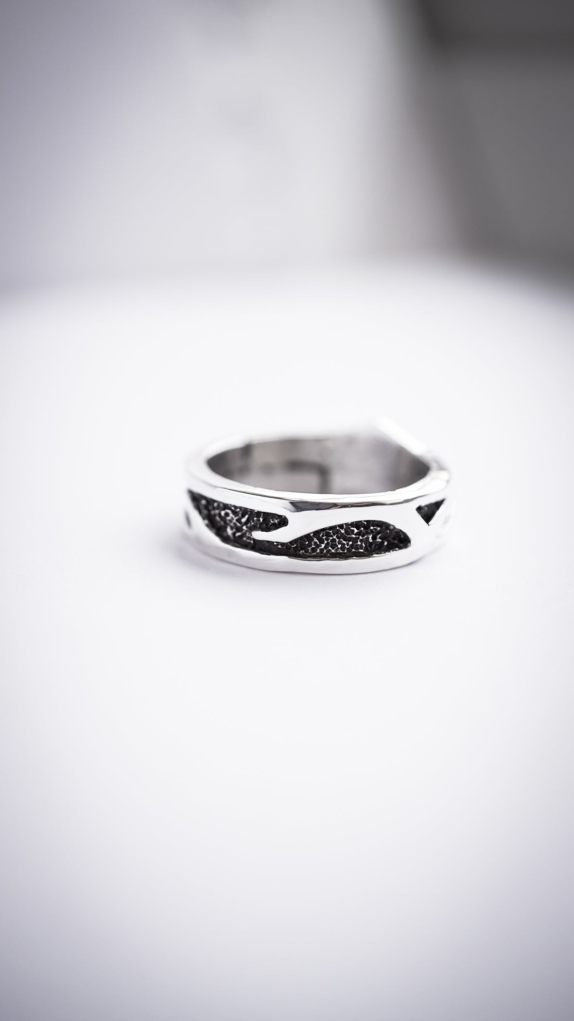 mens silver band ring viking jewelry wedding band 