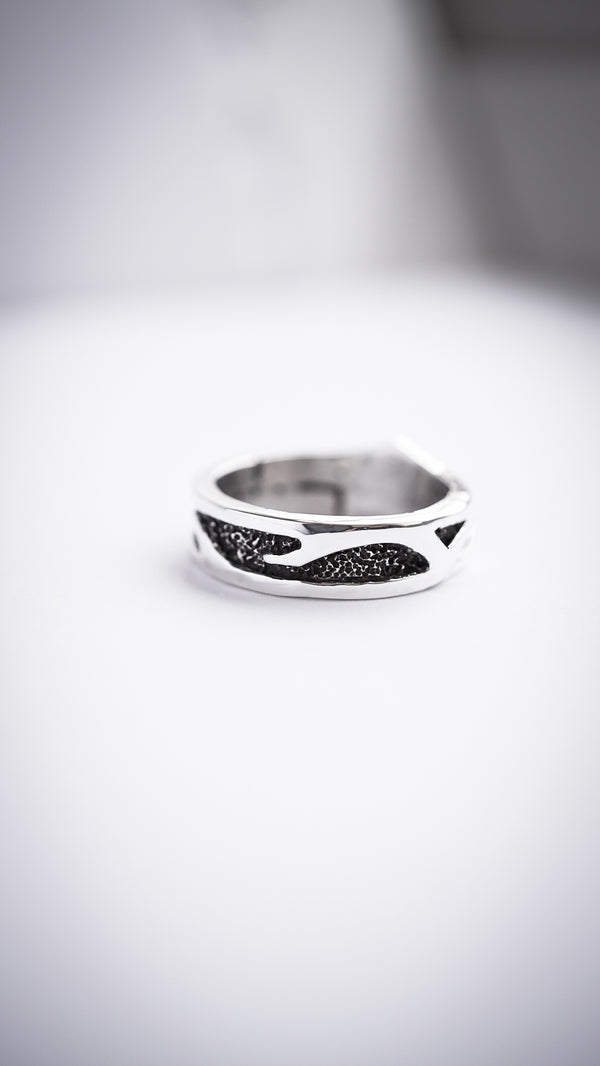 mens silver band ring viking jewelry wedding band 